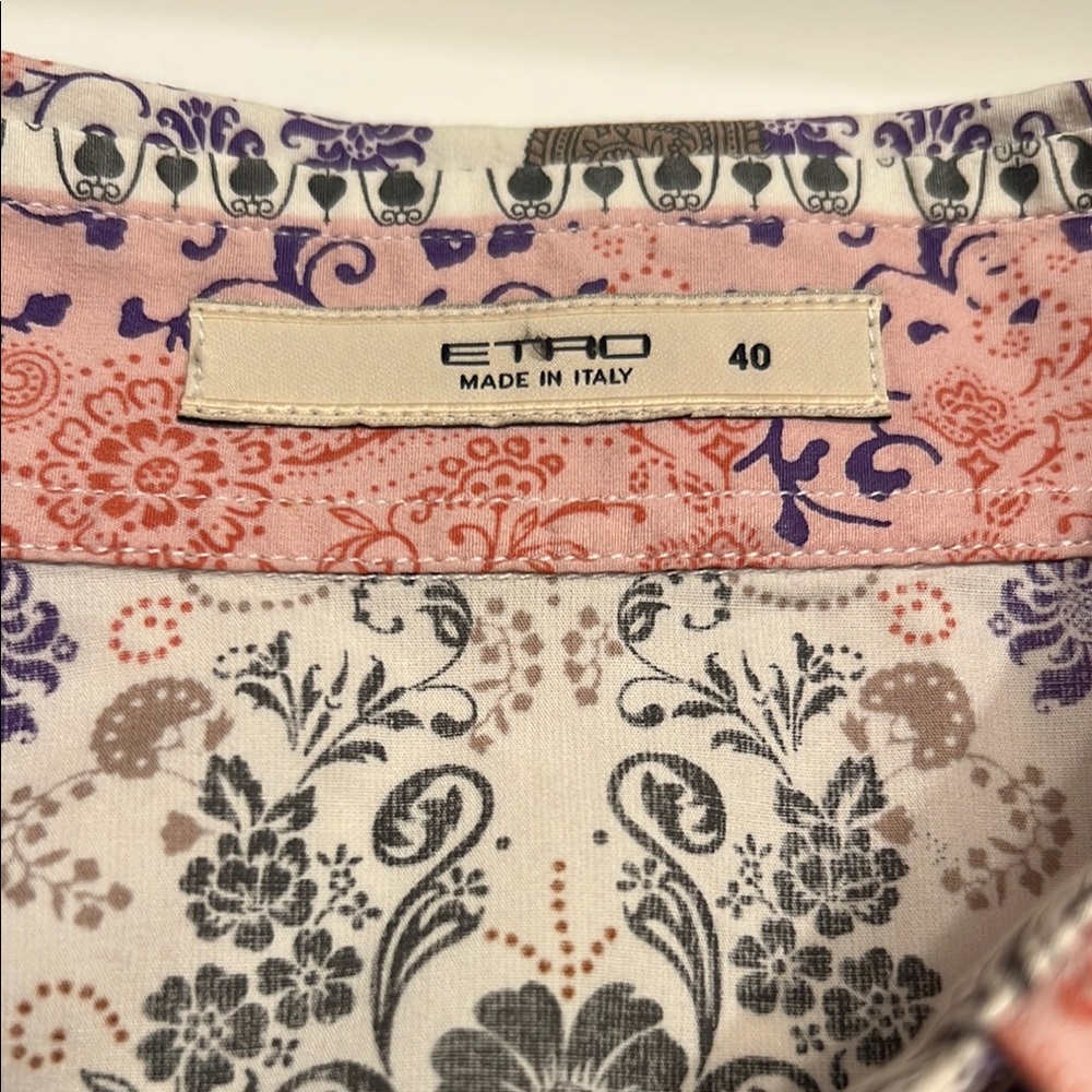 Etro Multicolor Patchwork Blouse - Picture 2 of 12
